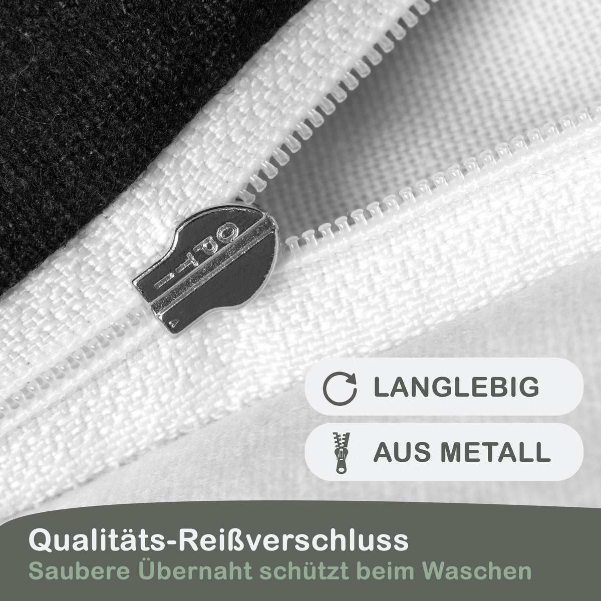 Biber Bettwäsche-Set Beige Streifen