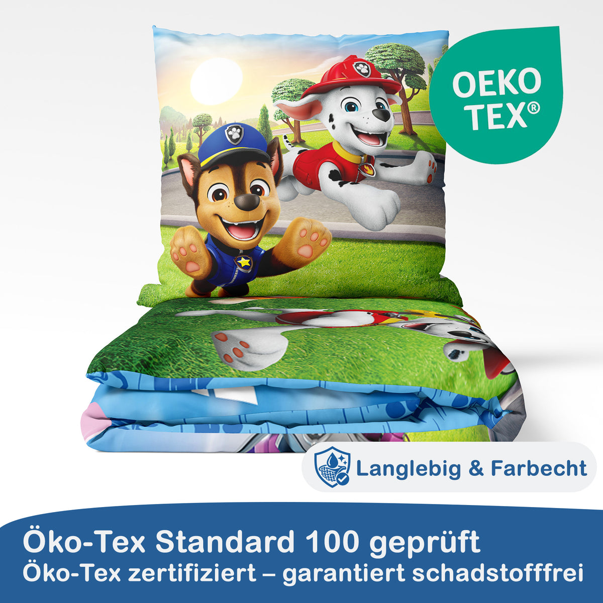 Paw Patrol Bettwäsche-Set 135x200cm Blau