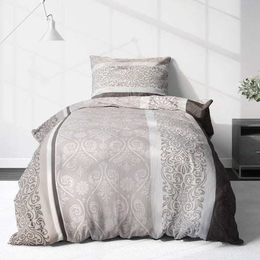 Biber Bettwäsche-Set Paisley in Beige Oxford